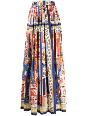 Etro patterned high-rise maxi skirt - FARFETCH