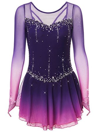 Purple Ombre Skate Dress 1