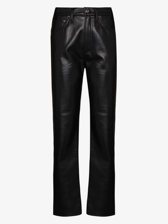 Agolde leather trousers