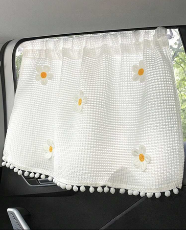 car window curtains on suction cup drawstring