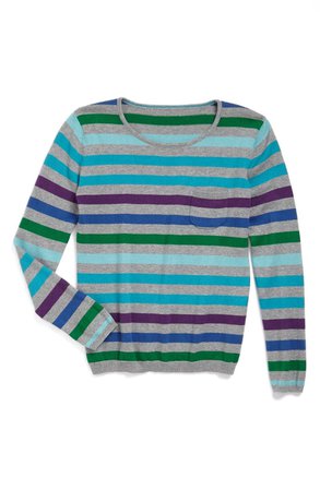 Tucker + Tate Crewneck Cotton & Cashmere Sweater (Little Girls & Big Girls) | Nordstrom