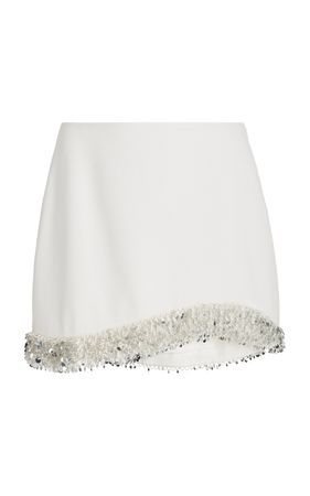 Dua Embellished Crepe Mini Skirt By Jonathan Simkhai | Moda Operandi