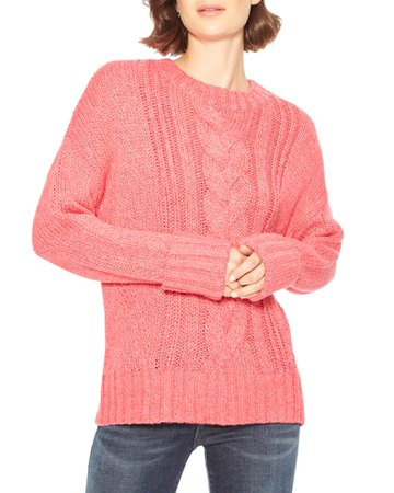 Parker Yarna Cable-Knit Crewneck Sweater | Neiman Marcus