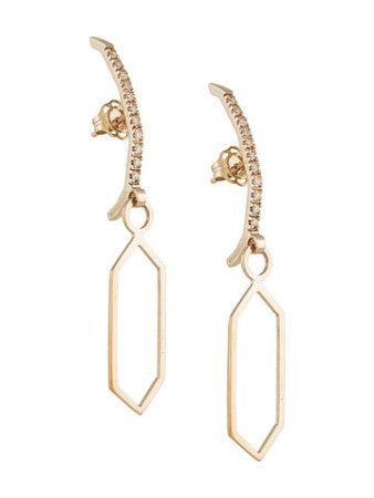 Shop gold Natasha Schweitzer Bowie drop earrings with Express Delivery - Farfetch