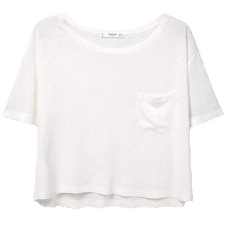 White Crop T-Shirt