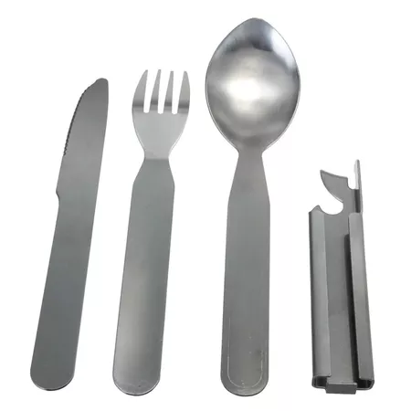 4pcs/set Portable tableware Outdoor Picnic Utensils Stainless Steel Spoon Fork Knife Dinnerware Camping Cutlery Utensils sets