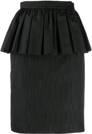 high-waisted peplum skirt
