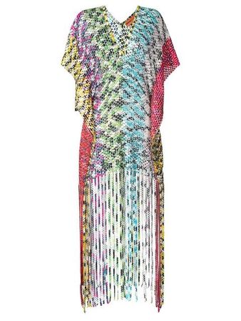 Missoni Mare Snakeskin Print Tassel Dress - Farfetch