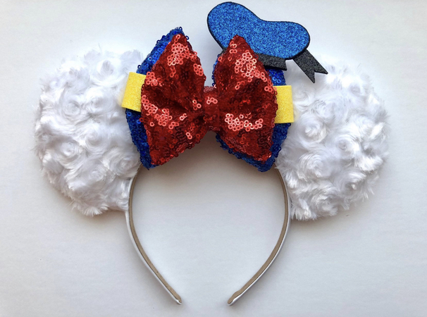 Donald Duck Inspired Mouse Ears by CraftyOliviaCuties on Etsy