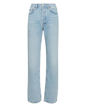 AGOLDE Lana Low-Rise Straight-Leg Jeans | INTERMIX®