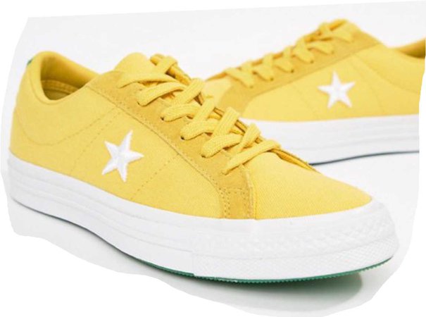Yellow star converse