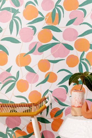 Peaches Removable Wallpaper | Urban Outfitters