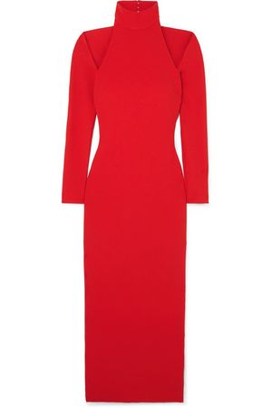 Solace London | Grayson cutout stretch-crepe midi dress | NET-A-PORTER.COM
