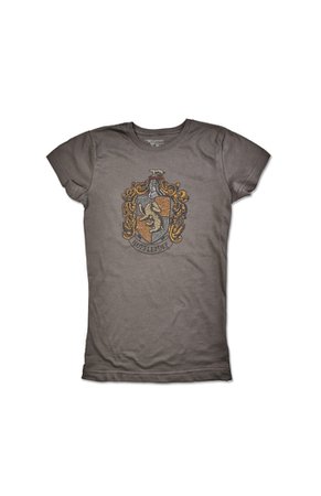 Hufflepuff™ Rhinestone Crest Ladies T-Shirt | UNIVERSAL ORLANDO