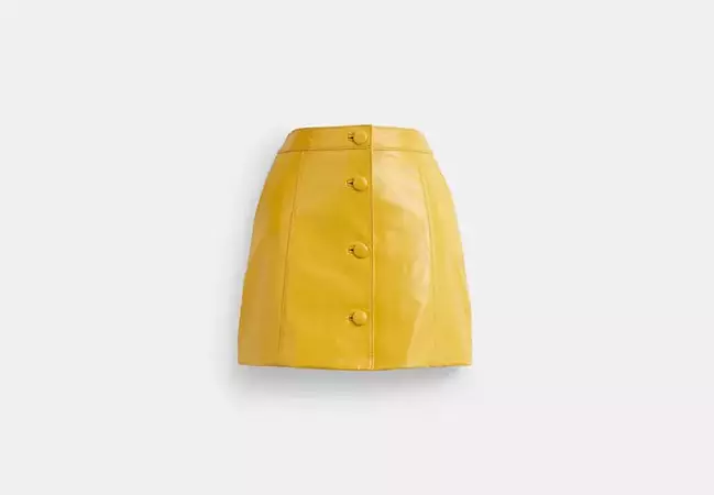Patent Leather Mini Skirt | COACH®