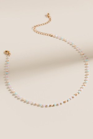 Dara Beaded Delicate Necklace | francesca's