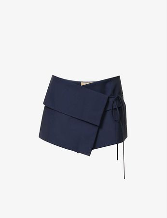 AYA MUSE - Eury wrapped woven mini skirt | Selfridges.com