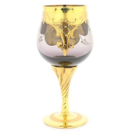 cup glass gold - murano - glass of venice -
