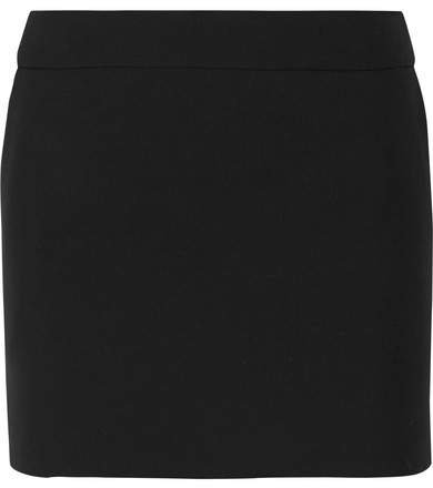 Wool Mini Skirt - Black