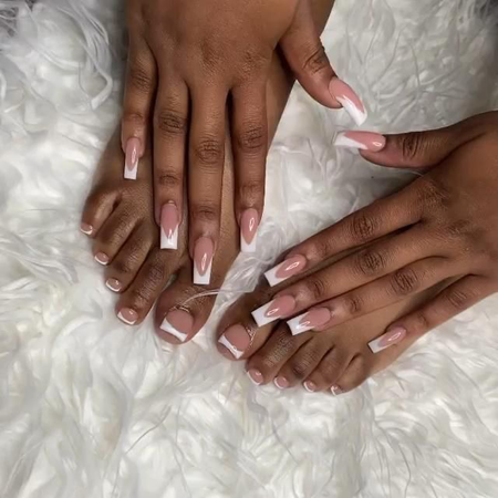 matching nails and toes