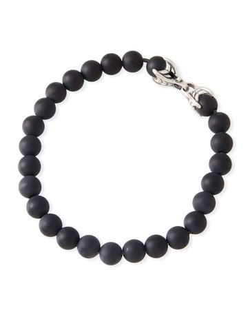 David Yurman Black Onyx Spiritual Beads Bracelet