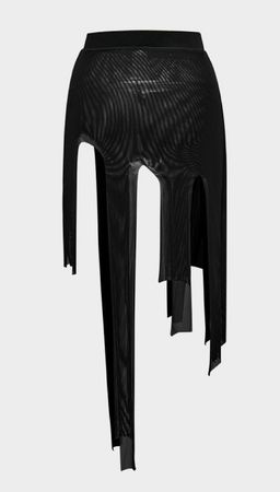 Irregular Deconstructed Sexy See-through Mesh Skirt | CAPECLIQUE