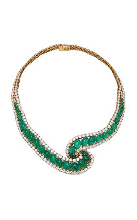 Colombian Emerald And Diamond Necklace