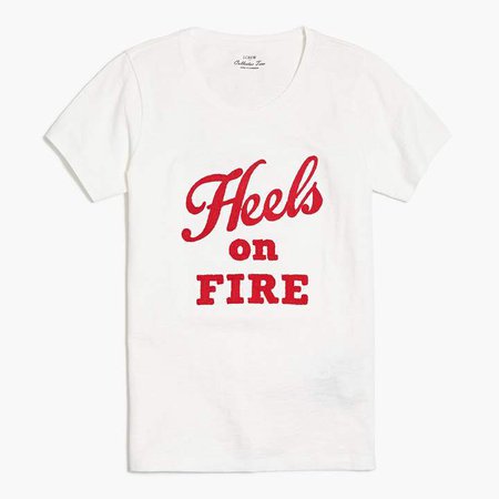 Heels on fire" T-shirt
