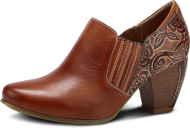 Amazon.com | L’Artiste by Spring Step Women's Leatha Ankle Boot, Camel, 9.5-10 | Ankle & Bootie