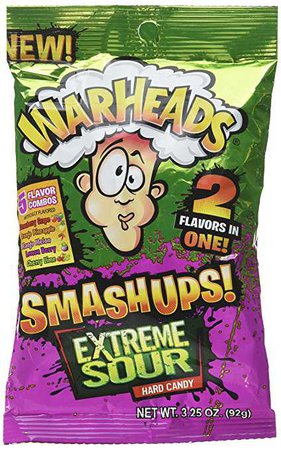 Amazon.com : Warheads Smashups Extreme Sour Hard Candy 3.25oz Bag : Grocery & Gourmet Food