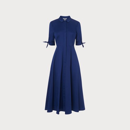 Darly Blue Cotton Shirt Dress | Clothing | L.K.Bennett