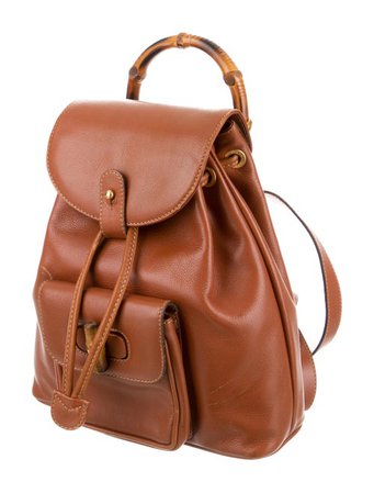 Gucci Vintage Mini Bamboo Backpack - Handbags - GUC349400 | The RealReal