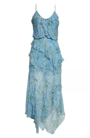 Veronica Beard Avenel Silk Ruffle Dress | Nordstrom