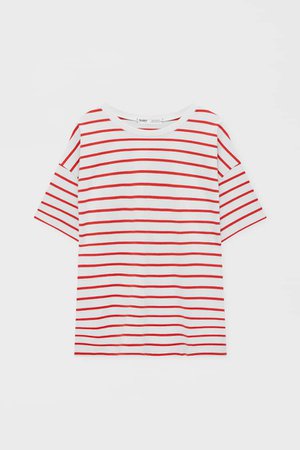 Striped short sleeve T-shirt - pull&bear
