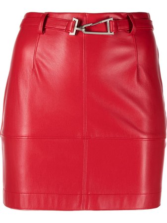Patrizia Pepe faux-leather Mini Skirt - Farfetch