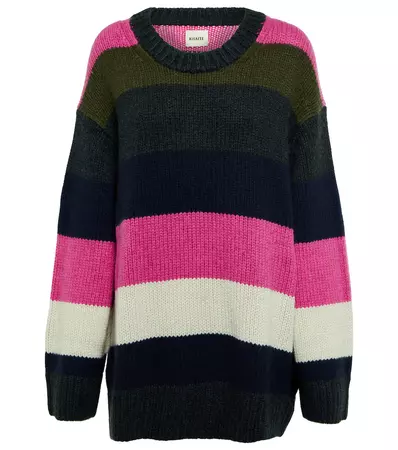 Khaite - Jade striped cashmere sweater | Mytheresa