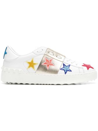 Valentino Star Embellished Sneakers - Farfetch