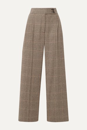 Nili Lotan | Charlotte Prince of Wales checked wool-blend straight-leg pants | NET-A-PORTER.COM
