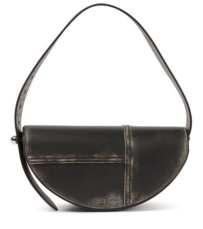 Acne Studios - Leather shoulder bag | Mytheresa