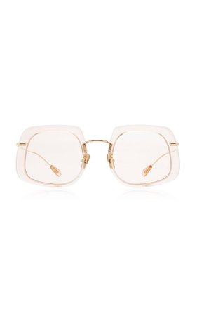 Barton Square-Frame Titanium Sunglasses by Kaleos Eyehunters | Moda Operandi
