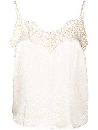 Pinko lace trim cami £190 - Buy Online - Mobile Friendly, Fast Delivery