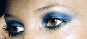 blue eyeshadow