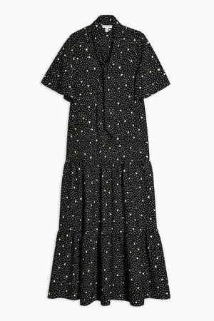 Spot Print Dress | Topshop black