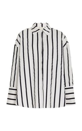 Exclusive Reverie Striped Cotton Poplin Shirt By Elce | Moda Operandi