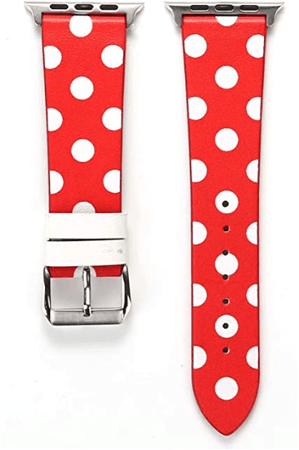 Polka leather strap for Apple watch