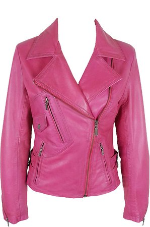 magenta leather jacket - Google Search