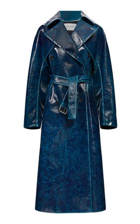 Lacquered Wool-Blend Trench Coat By Alaïa | Moda Operandi