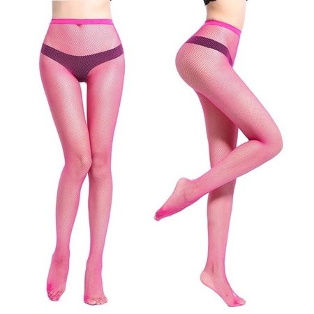 pink fishnet stockings