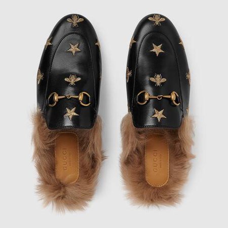 gucci fur loafers - Google Search