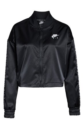 Nike Sportswear Satin Crop Track Jacket | Nordstrom
